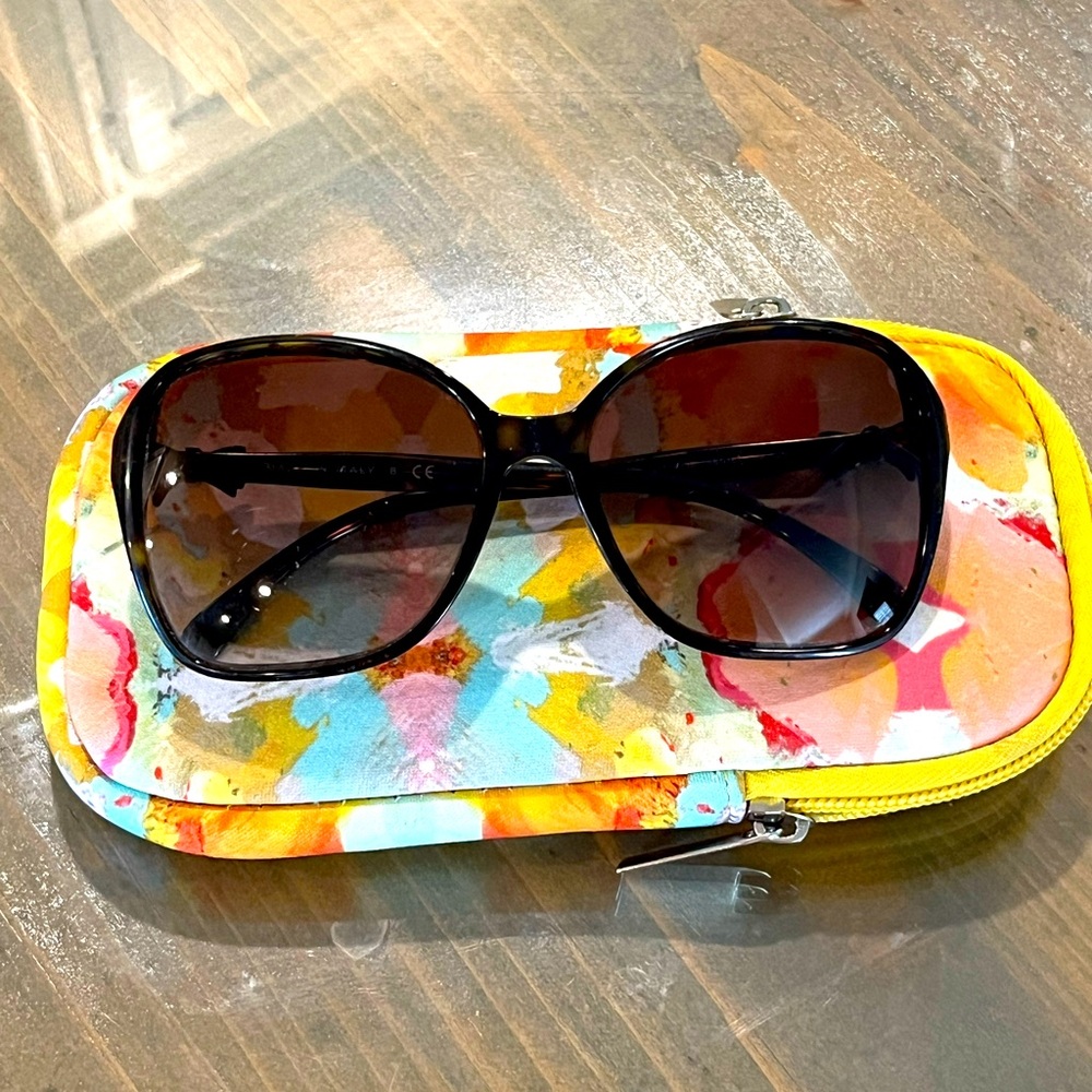 Authentic Acetate CC Bow Sunglasses 5205-A Tortoise with cute colorful case